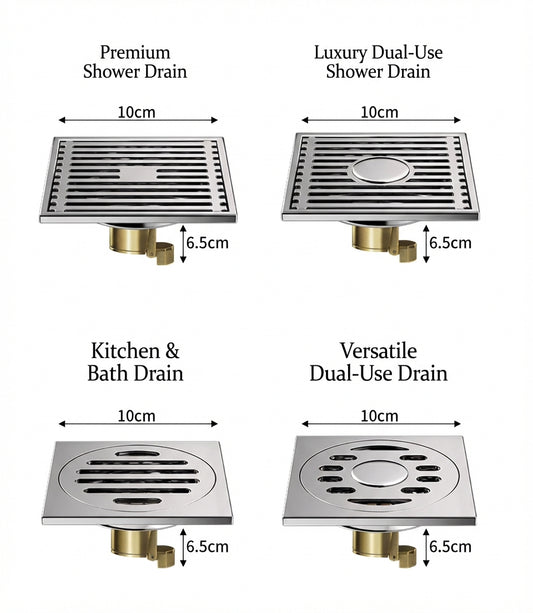 Stainless Steel Anti-Odor Square Floor Drain