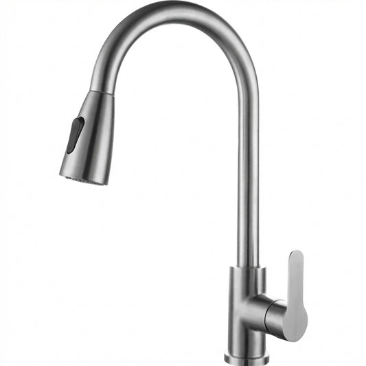 Premium High-Arc Pull-Down Kitchen Faucet with Dual-Function Sprayer