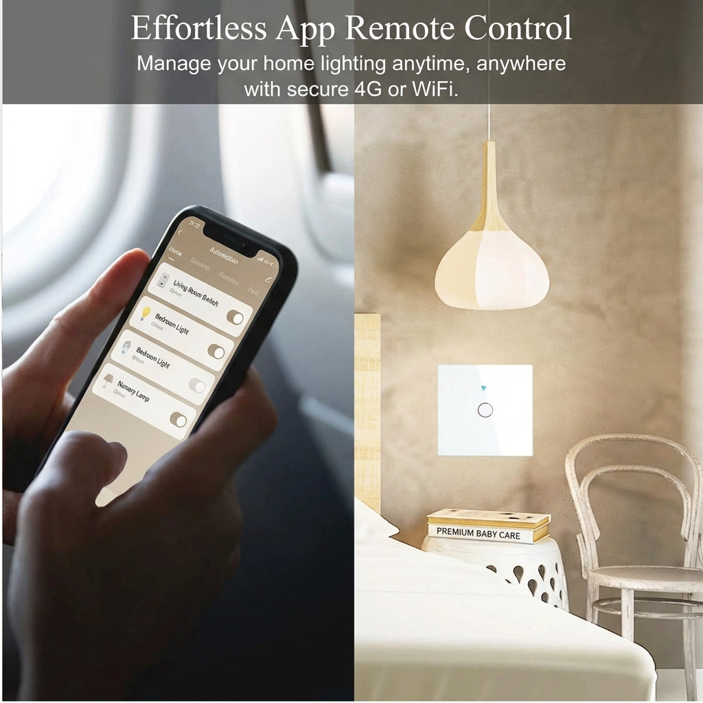EU WiFi Smart Light Switches Touch Switch