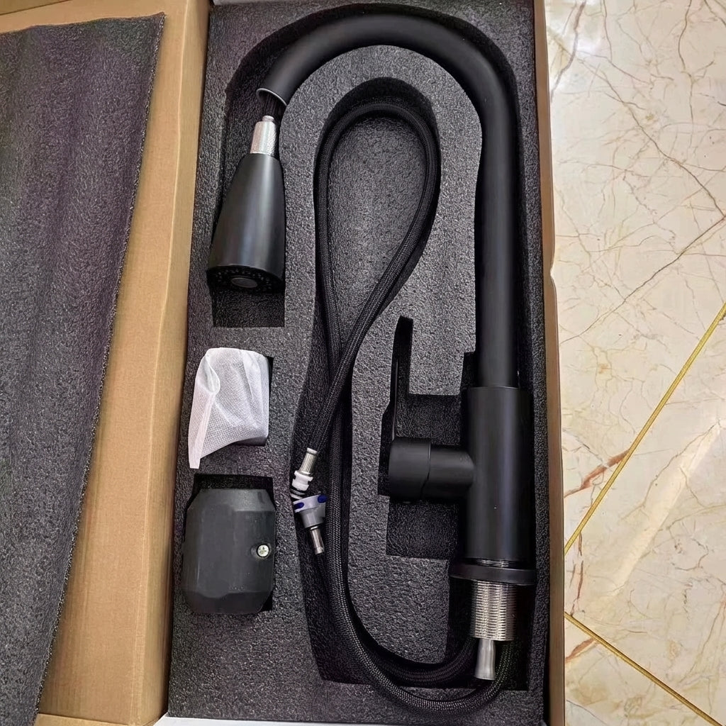 Premium High-Arc Pull-Down Kitchen Faucet with Dual-Function Sprayer