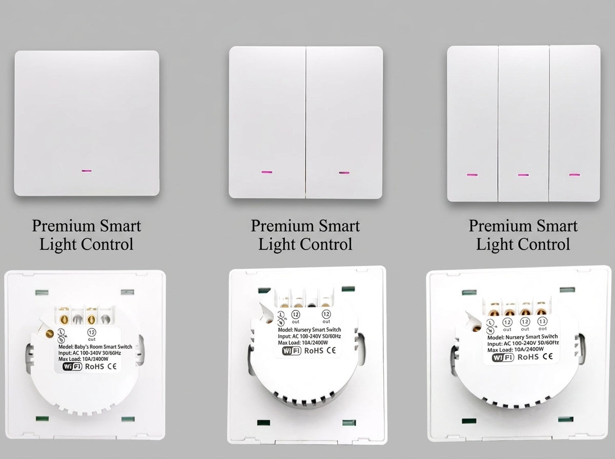 Smart WiFi Wall Light Switch with App & Voice Control