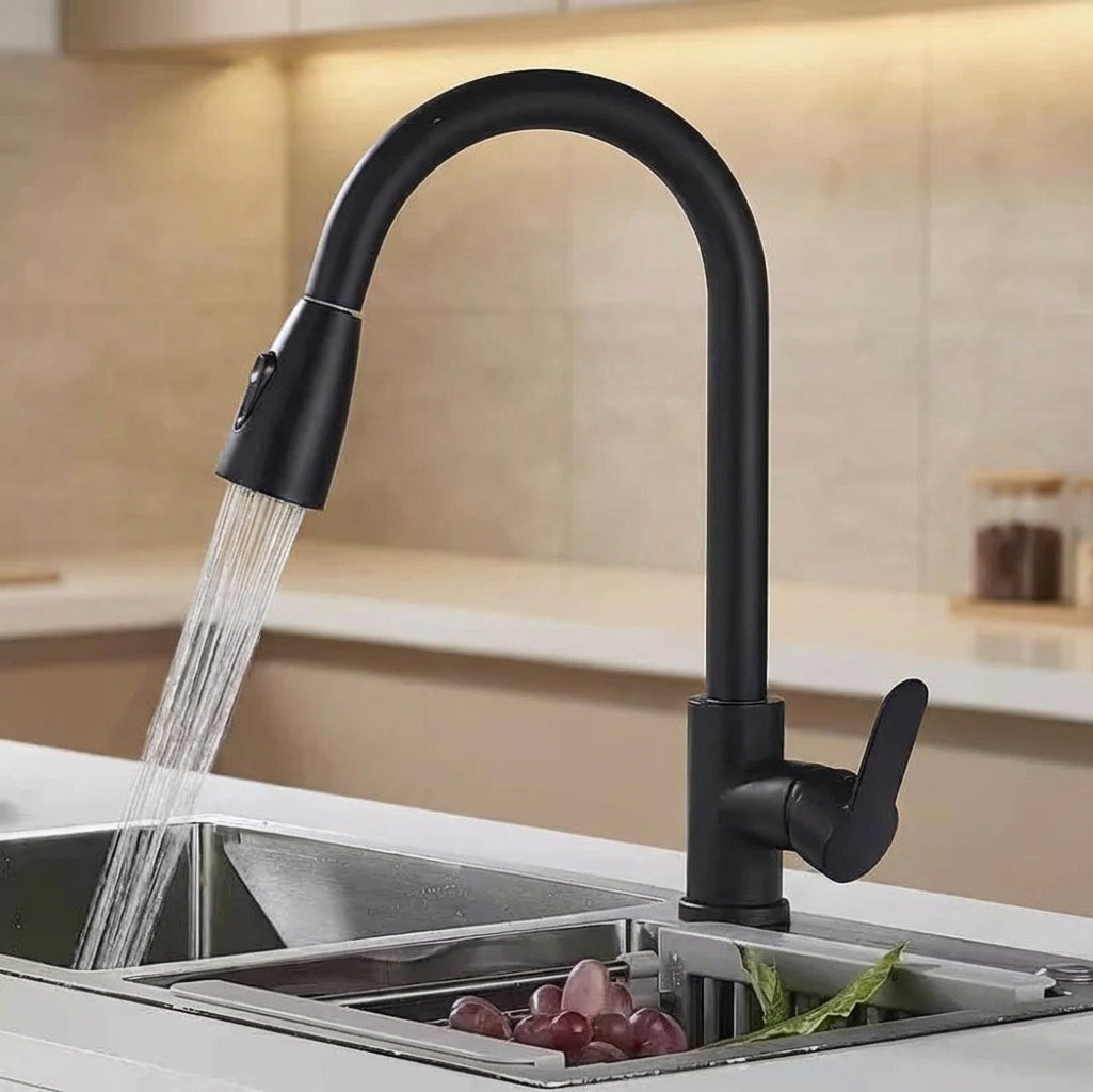 Premium High-Arc Pull-Down Kitchen Faucet with Dual-Function Sprayer