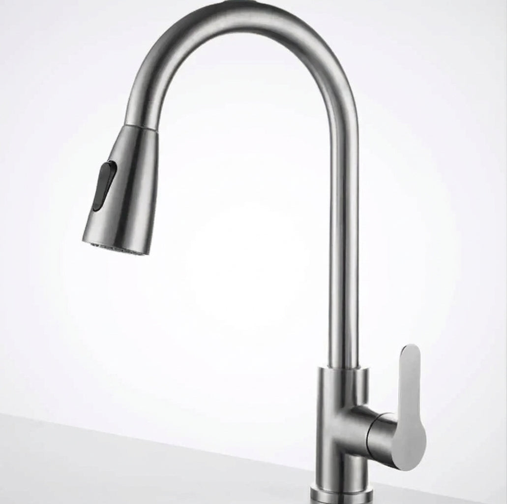 Premium High-Arc Pull-Down Kitchen Faucet with Dual-Function Sprayer