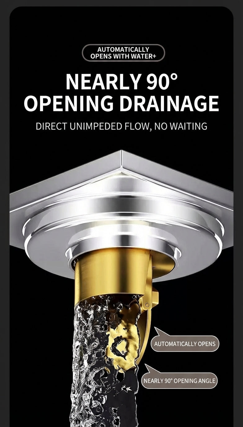 Stainless Steel Anti-Odor Square Floor Drain