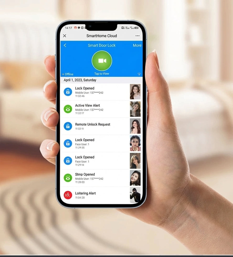 3D Face Recognition Smart Door Lock with Video Display