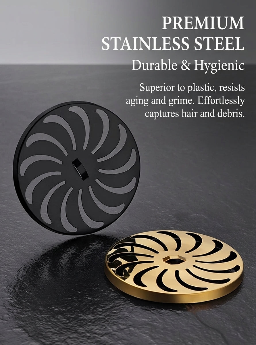 Premium Copper Tile-Insert Shower Drain Anti-Odor