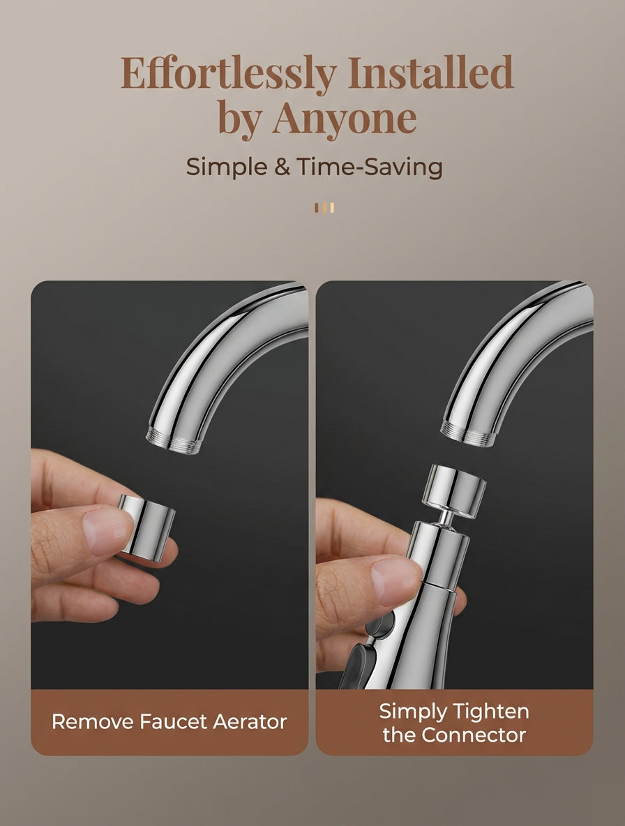 Premium 360° Swivel Kitchen Faucet Sprayer Attachment