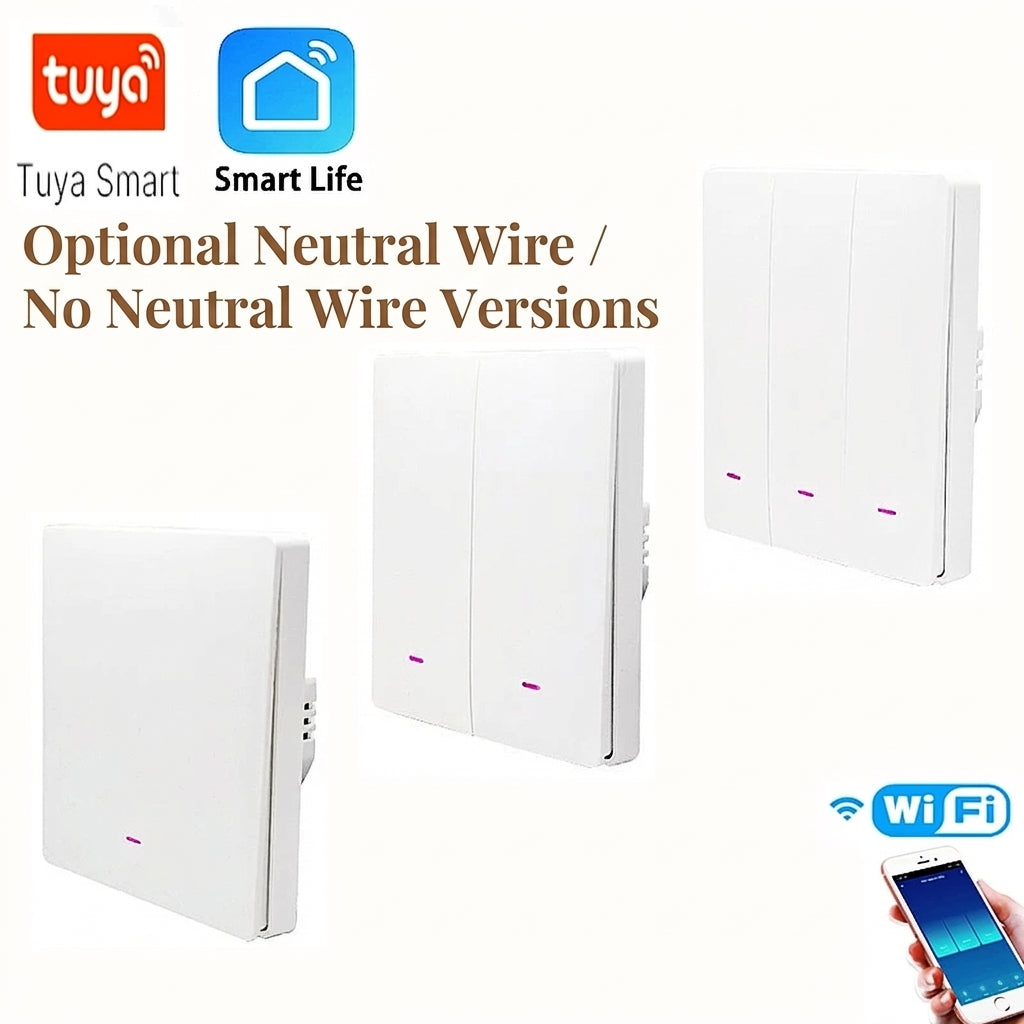 Smart WiFi Wall Light Switch with App & Voice Control