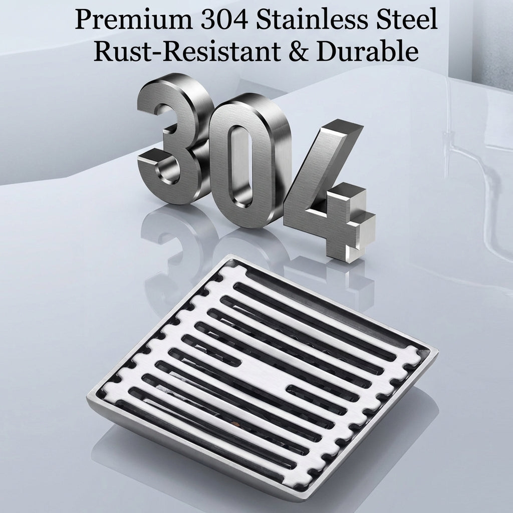 Stainless Steel Anti-Odor Square Floor Drain