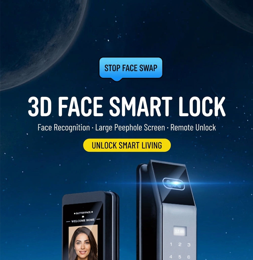 3D Face Recognition Smart Door Lock with Video Display