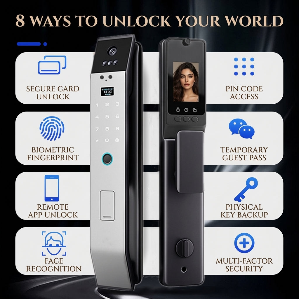 3D Face Recognition Smart Door Lock with Video Display