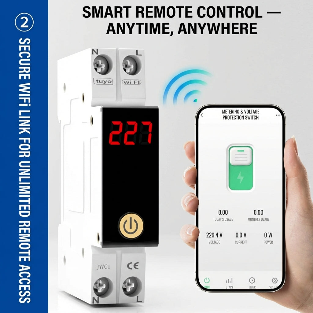 Smart WiFi Circuit Breaker & Energy Monitor