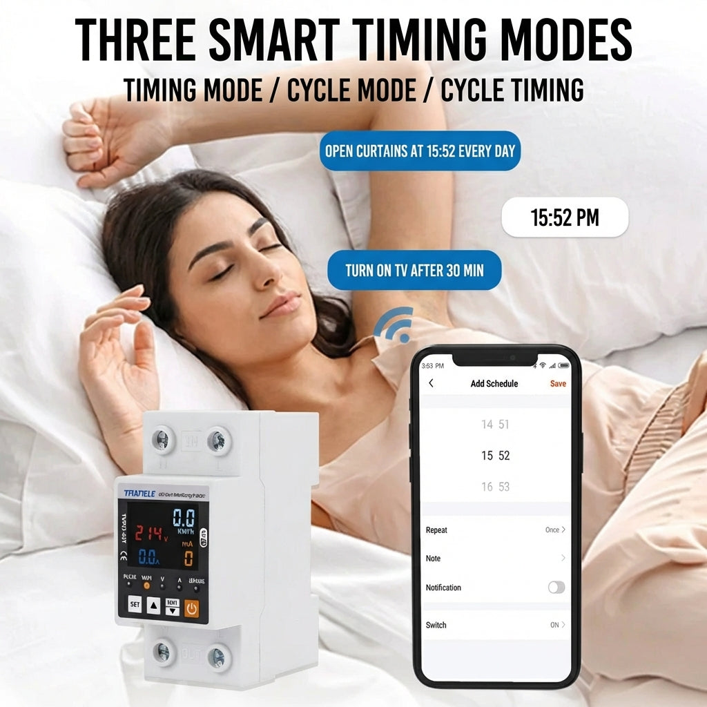 TAXNELE Smart WiFi Energy Meter & Circuit Protector