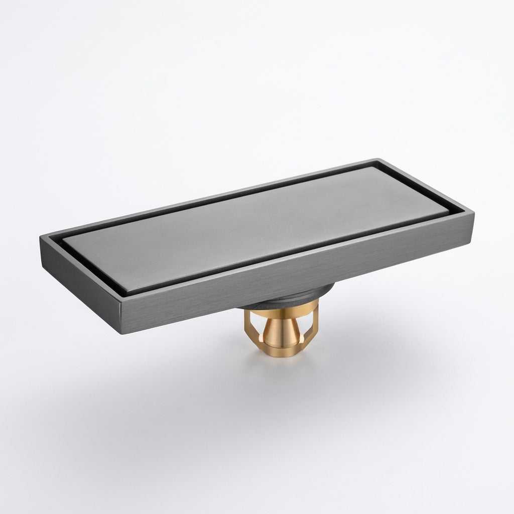 Premium Copper Tile-Insert Shower Drain Anti-Odor