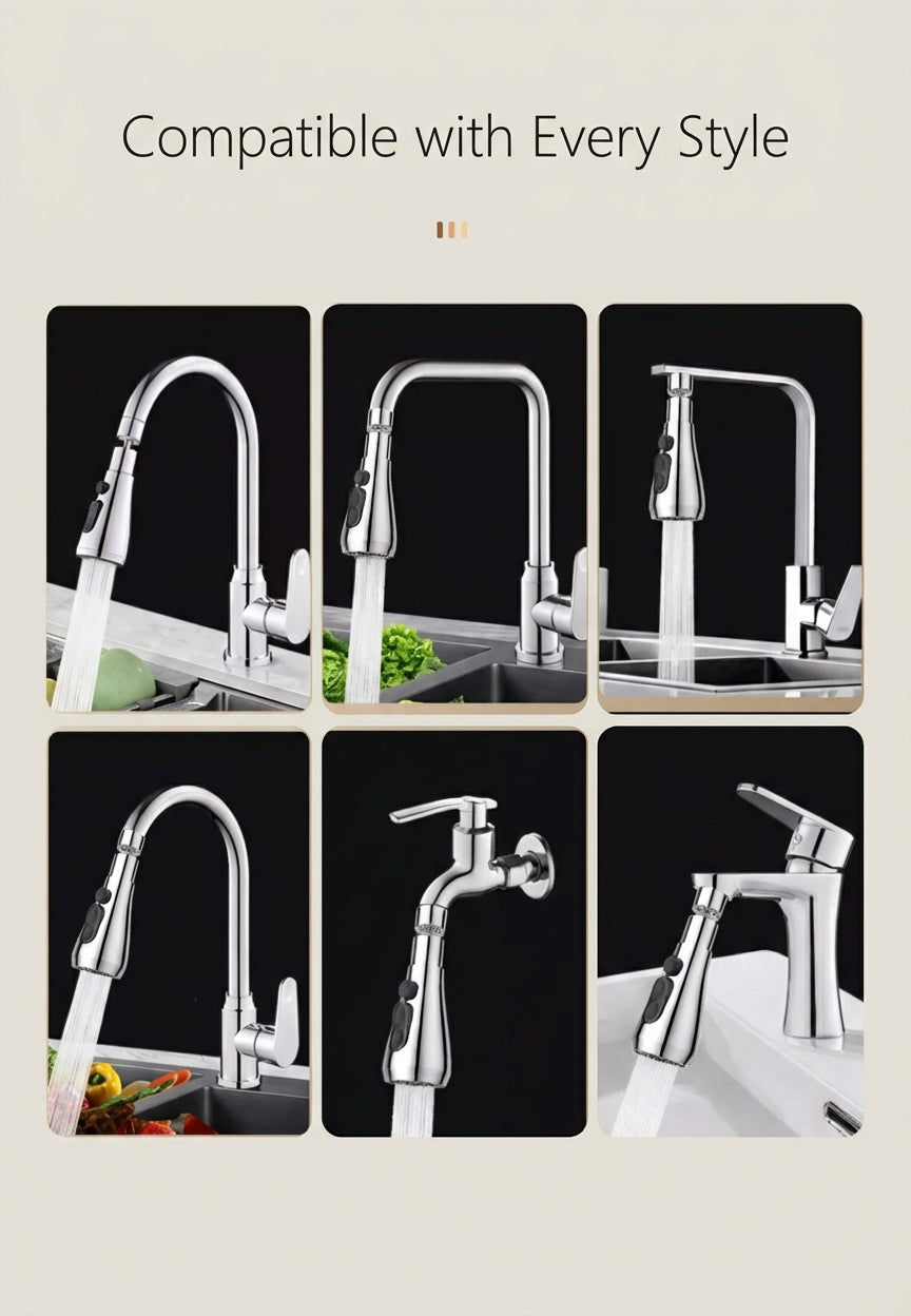 Premium 360° Swivel Kitchen Faucet Sprayer Attachment