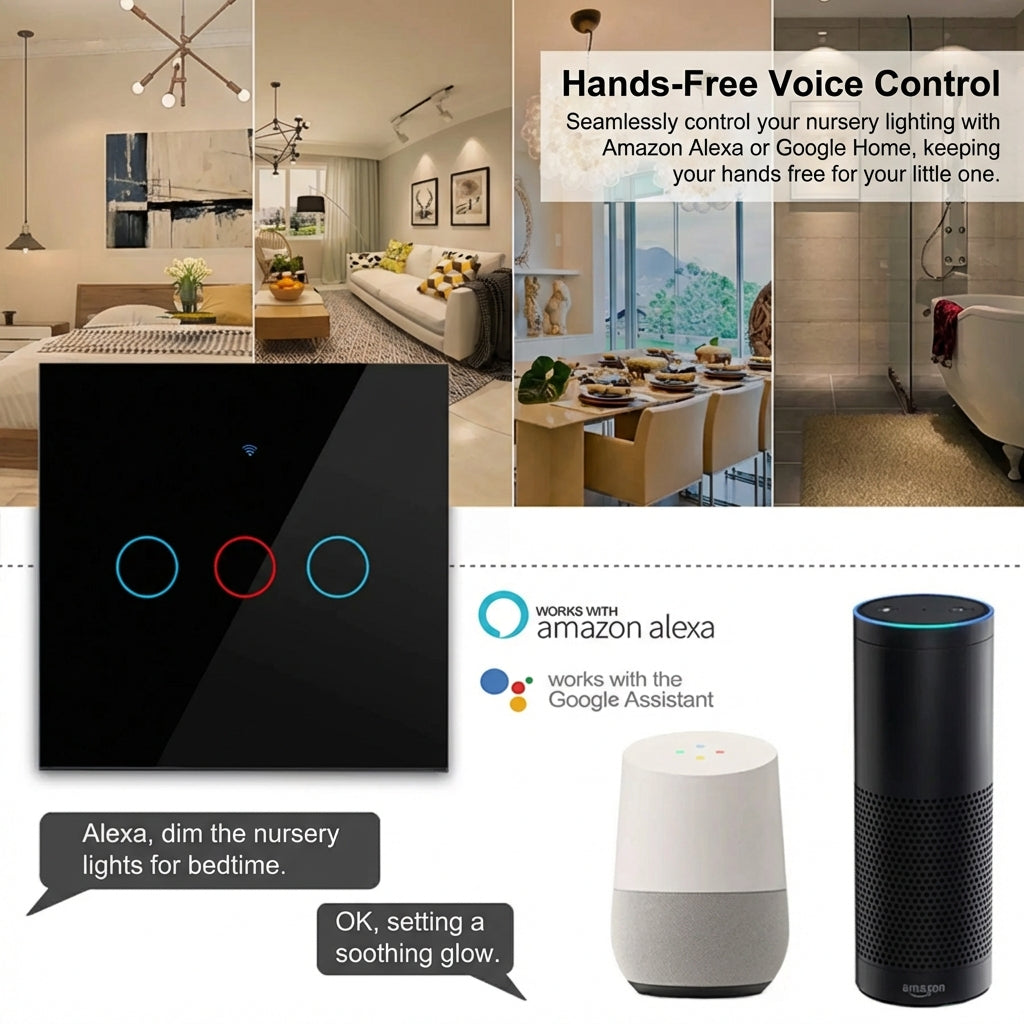 EU WiFi Smart Light Switches Touch Switch