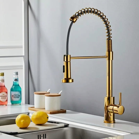 Premium Stainless Steel Commercial Pull-Down Kitchen Faucet
