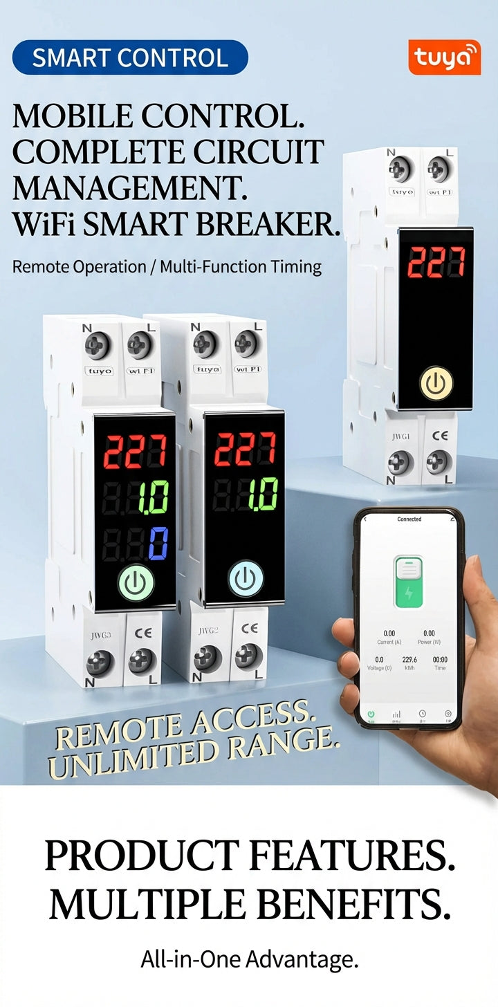 Smart WiFi Circuit Breaker & Energy Monitor