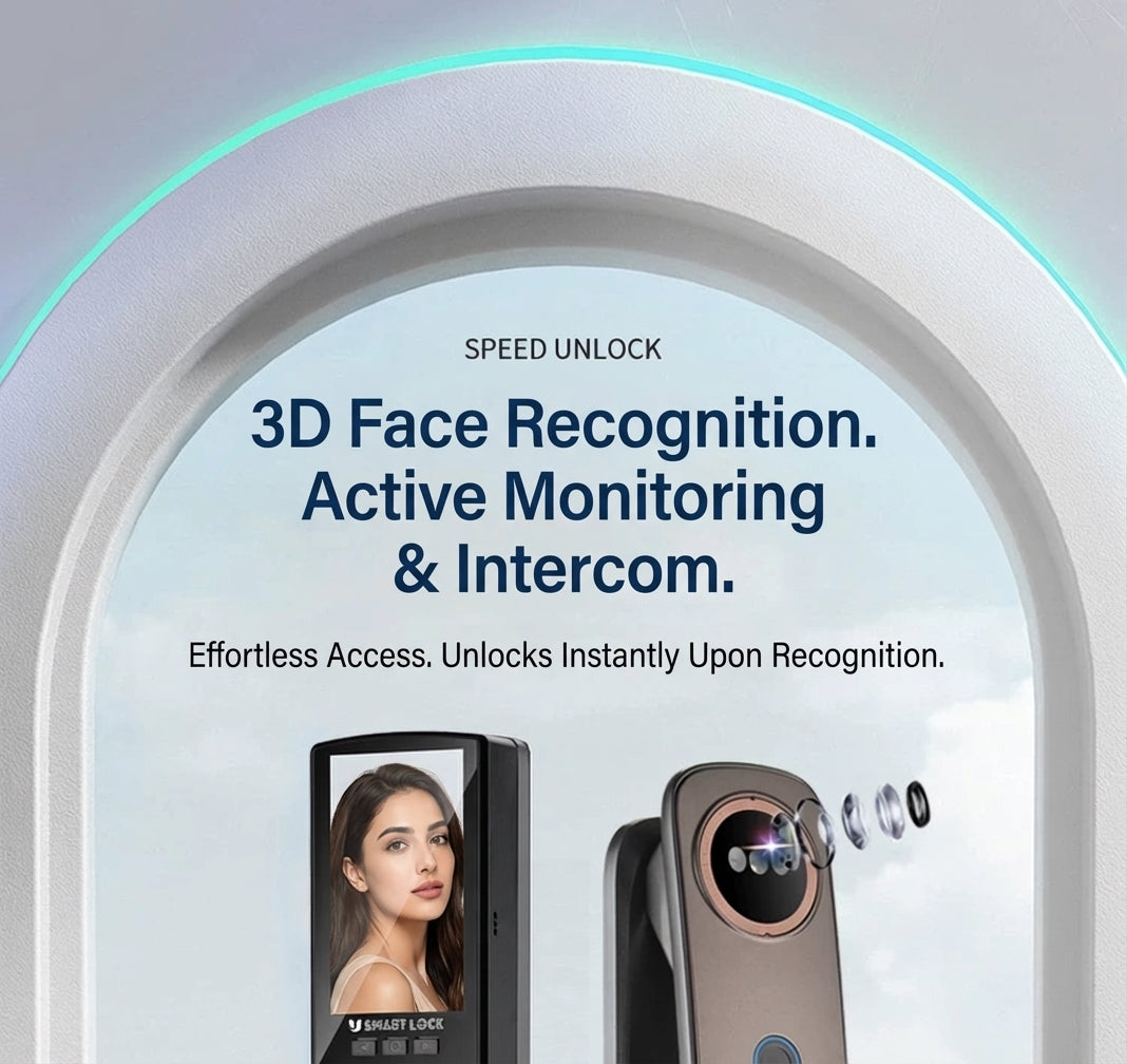 3D Face Recognition Smart Door Lock with Video Display