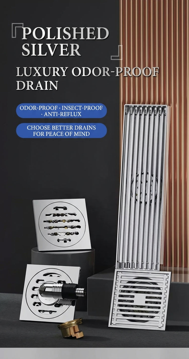 Stainless Steel Anti-Odor Square Floor Drain