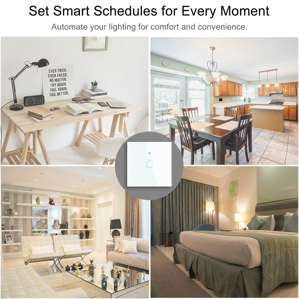 EU WiFi Smart Light Switches Touch Switch