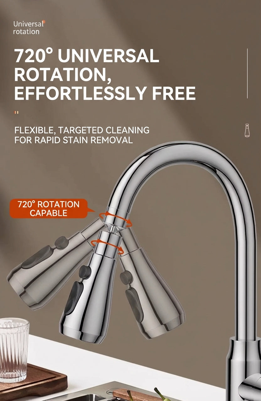 Premium 360° Swivel Kitchen Faucet Sprayer Attachment