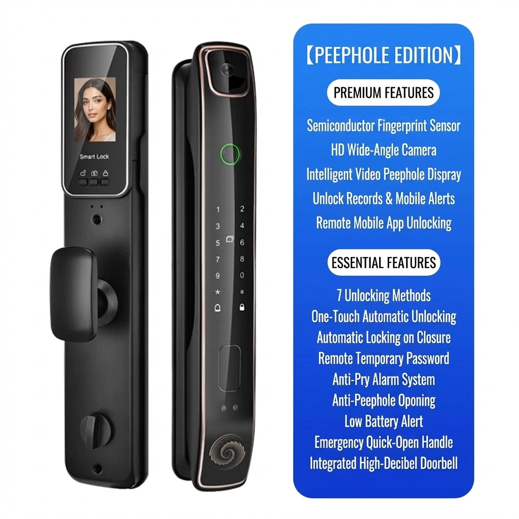 3D Face Recognition Smart Door Lock with Video Display