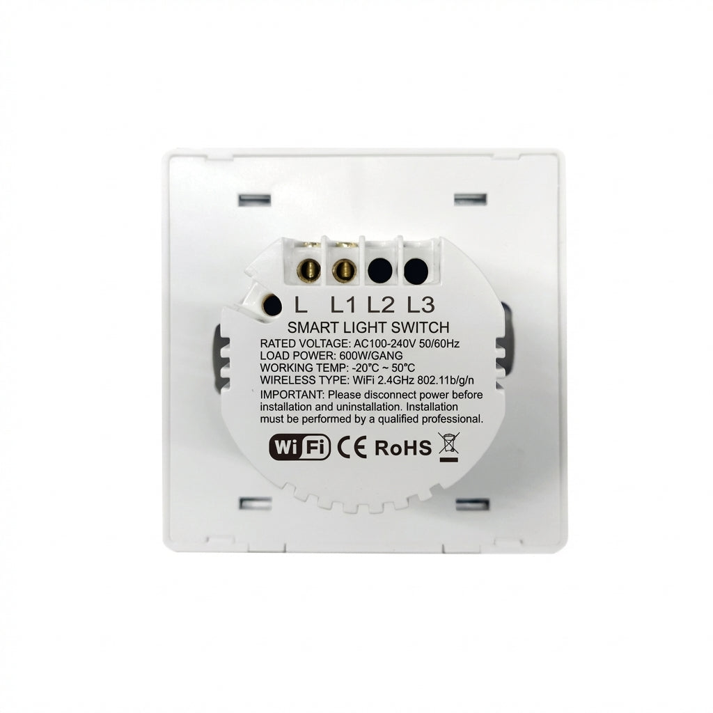 Smart WiFi Wall Light Switch with App & Voice Control