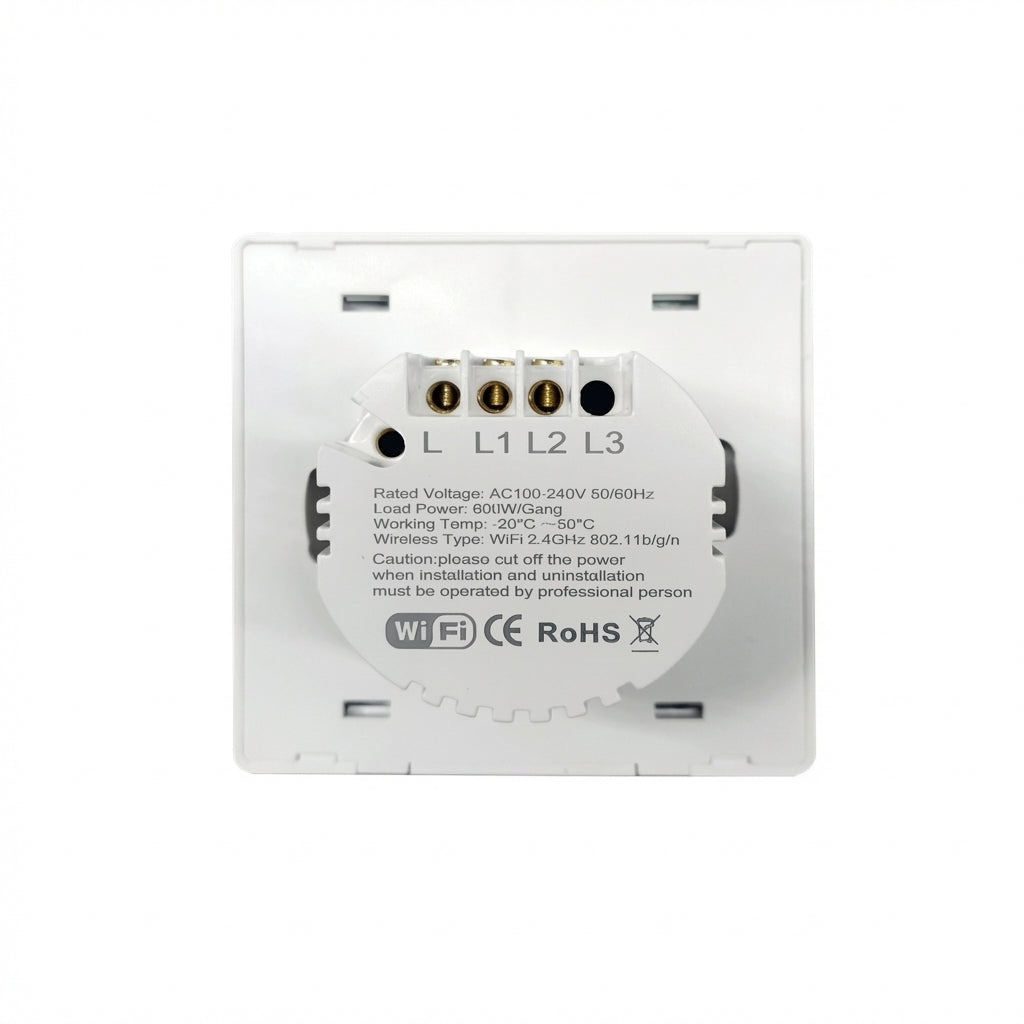 Smart WiFi Wall Light Switch with App & Voice Control