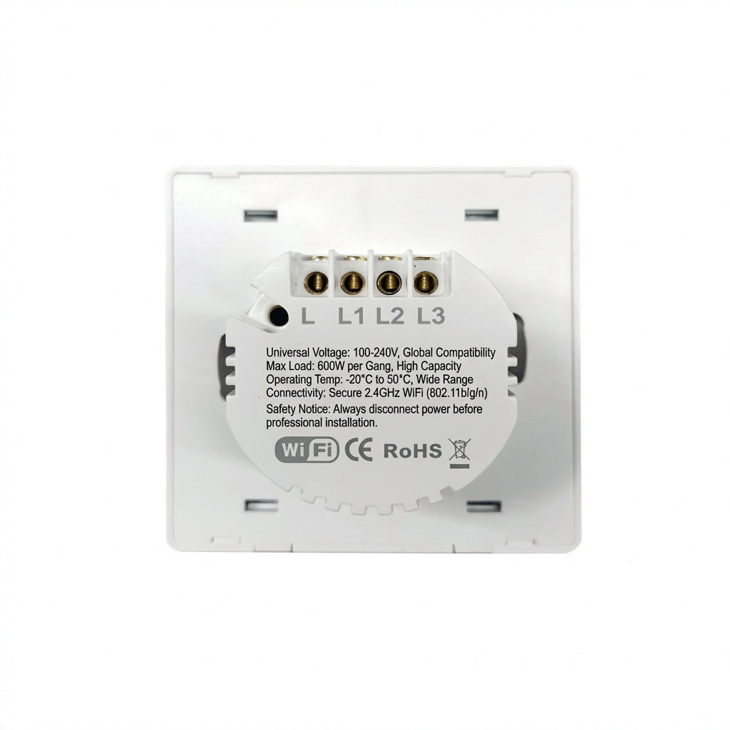 Smart WiFi Wall Light Switch with App & Voice Control