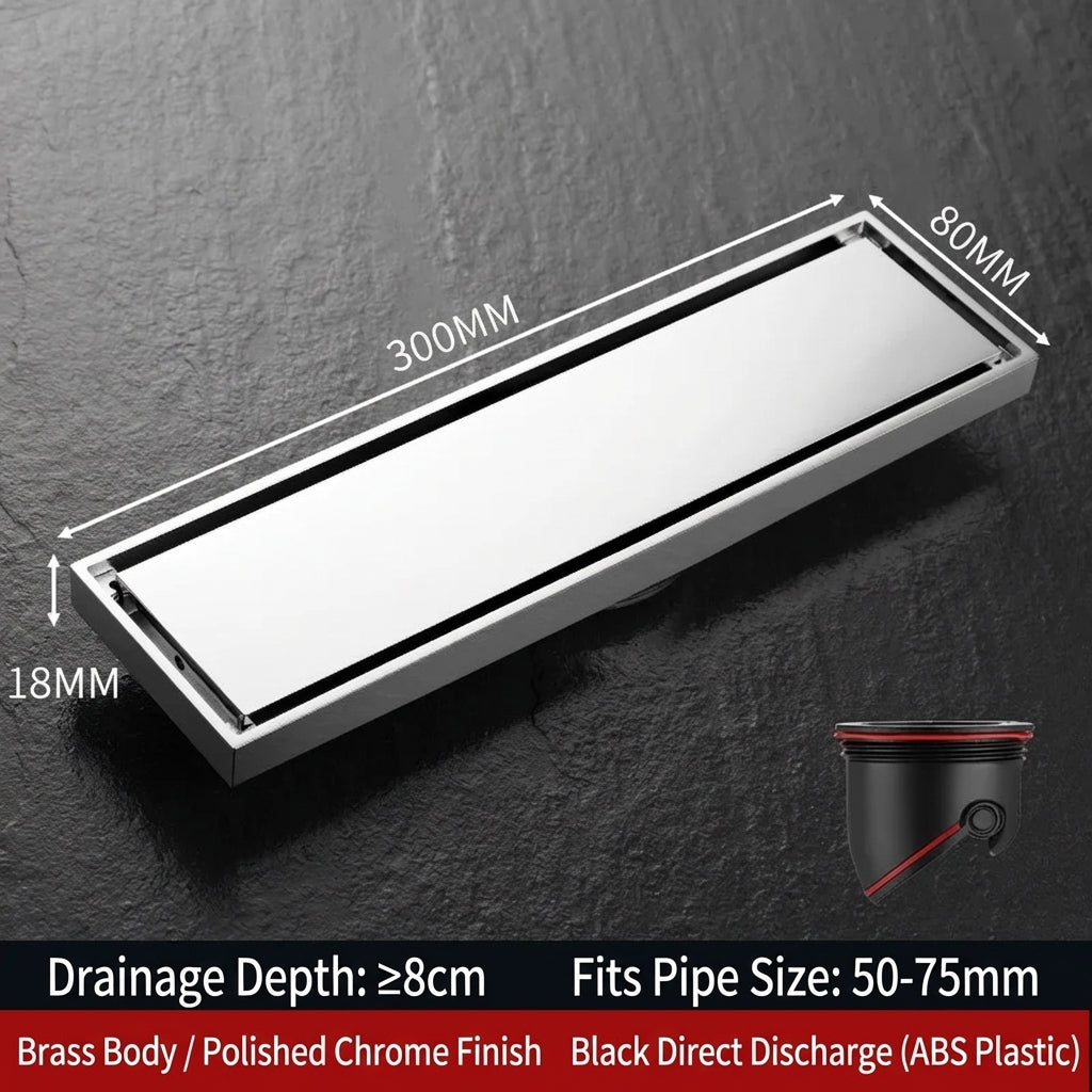 Premium Copper Tile-Insert Shower Drain Anti-Odor