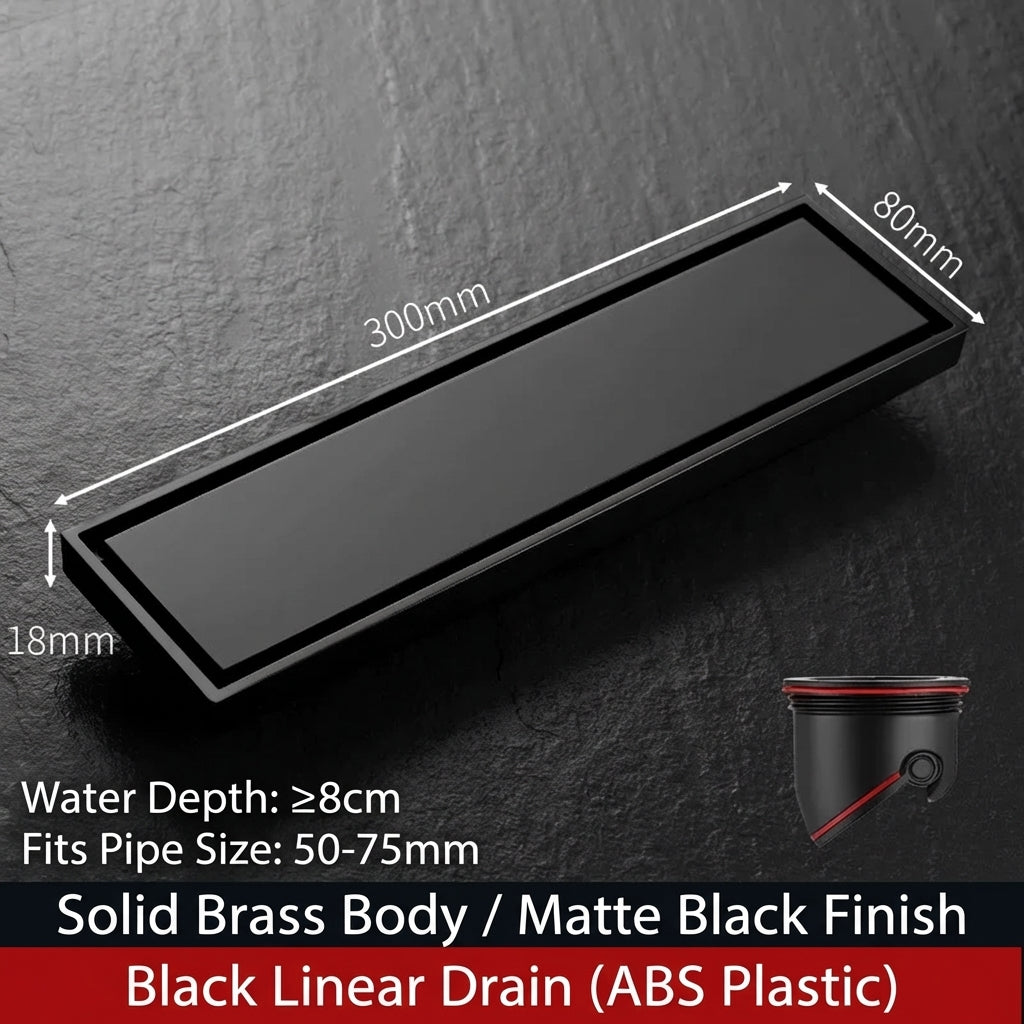 Premium Copper Tile-Insert Shower Drain Anti-Odor
