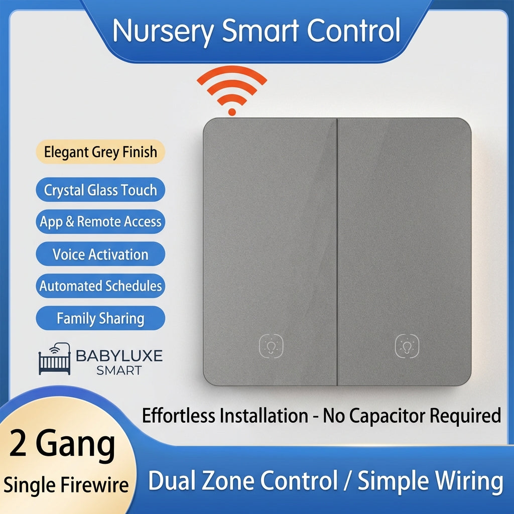 Tuya Smart WiFi Smart Light Switches glass panel No Neutral