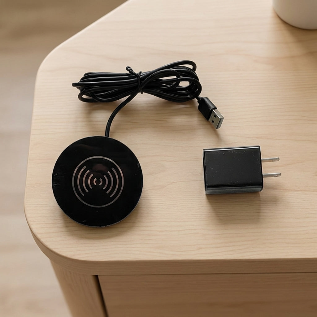 Sliding Desk Power Strip with Wireless Charger