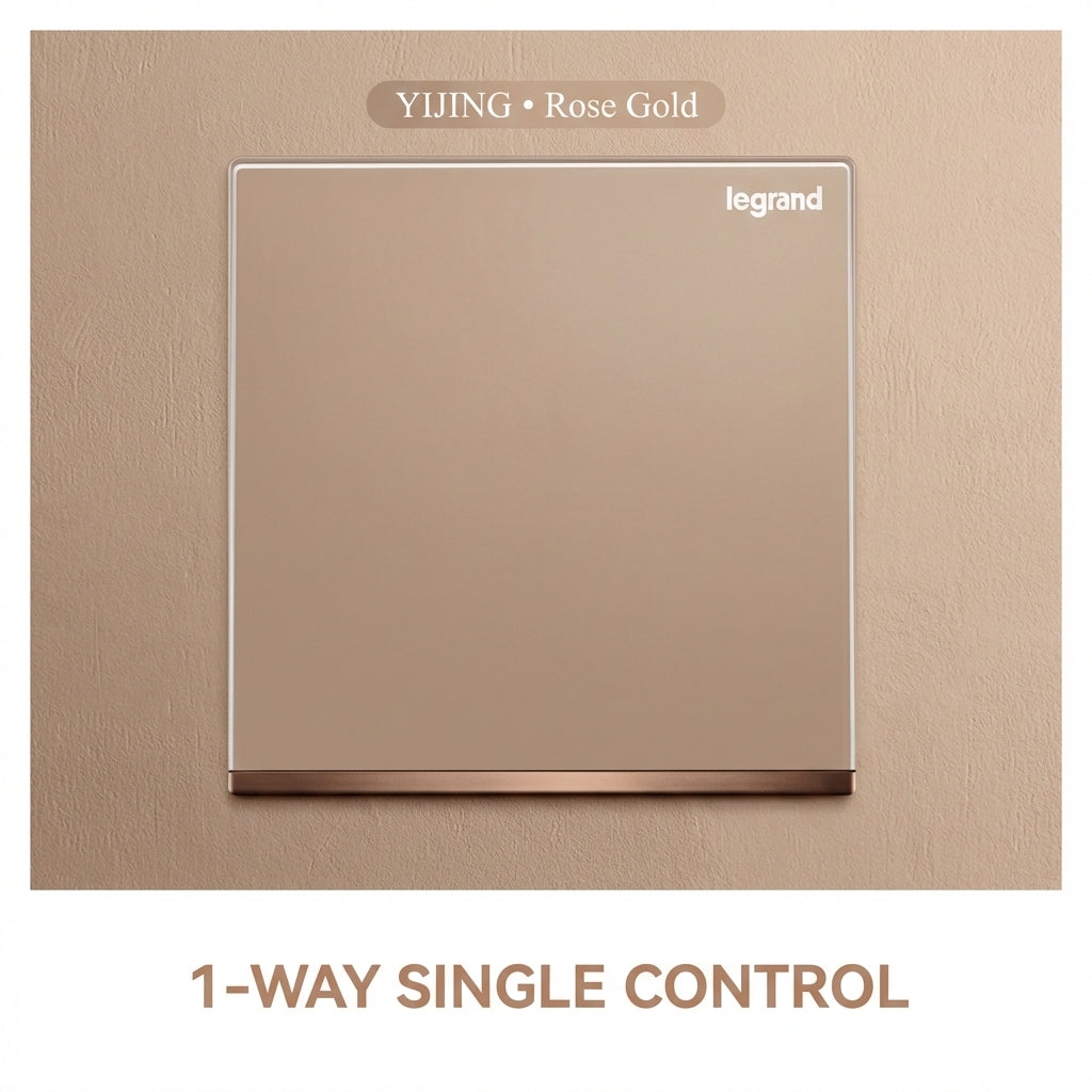 Legrand Rose Gold 13A Switched Wall Socket with USB