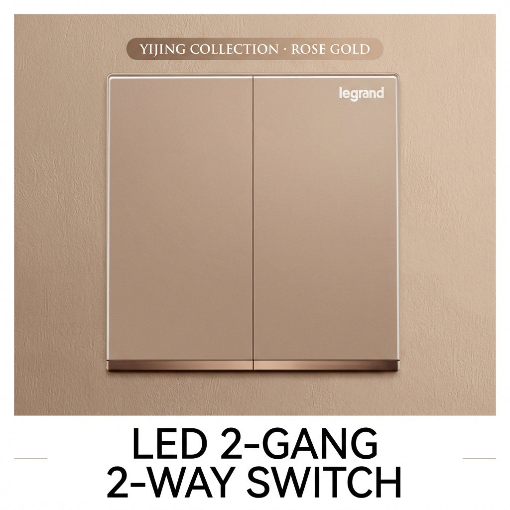 Legrand Rose Gold 13A Switched Wall Socket with USB