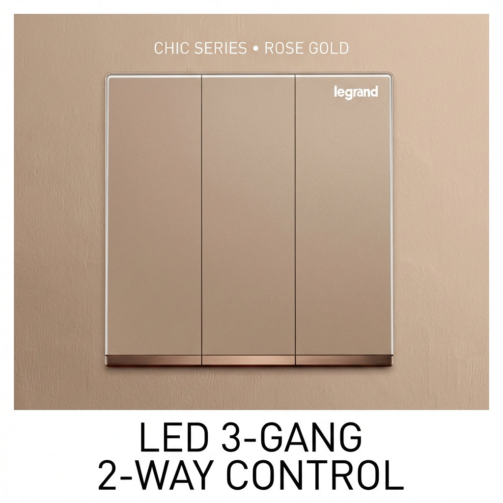 Legrand Rose Gold 13A Switched Wall Socket with USB
