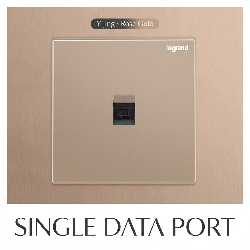 Legrand Rose Gold 13A Switched Wall Socket with USB