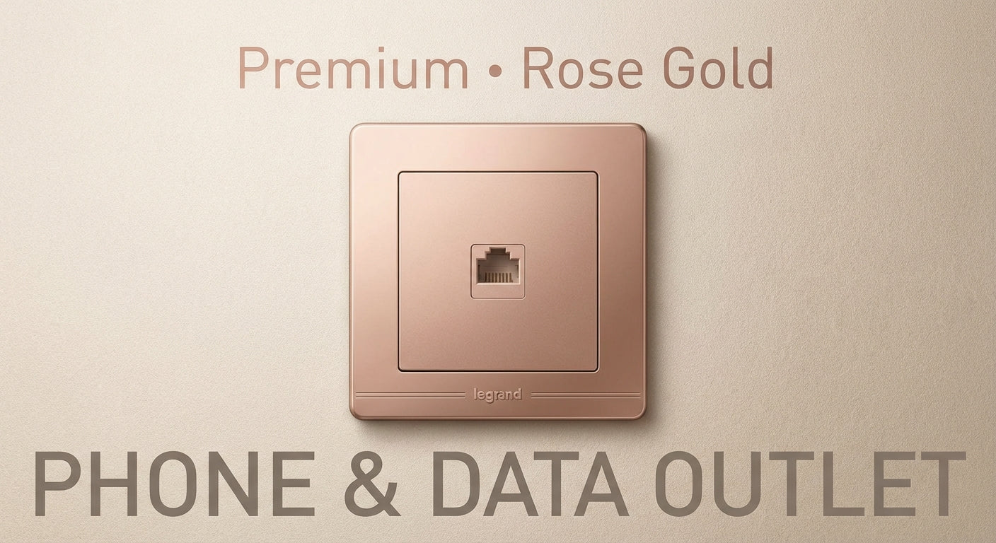 Legrand Rose Gold 13A Switched Wall Socket with USB