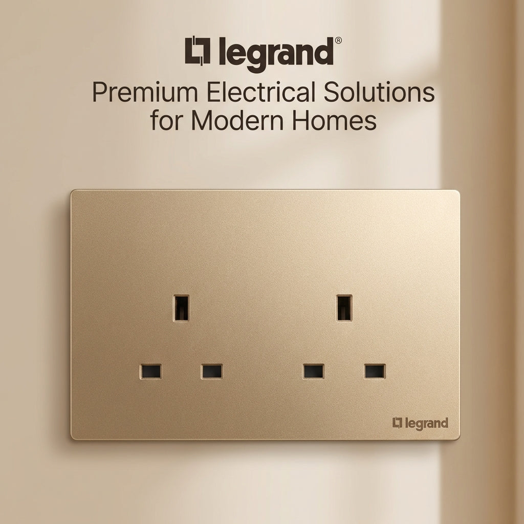 Legrand Rose Gold 13A Switched Wall Socket with USB