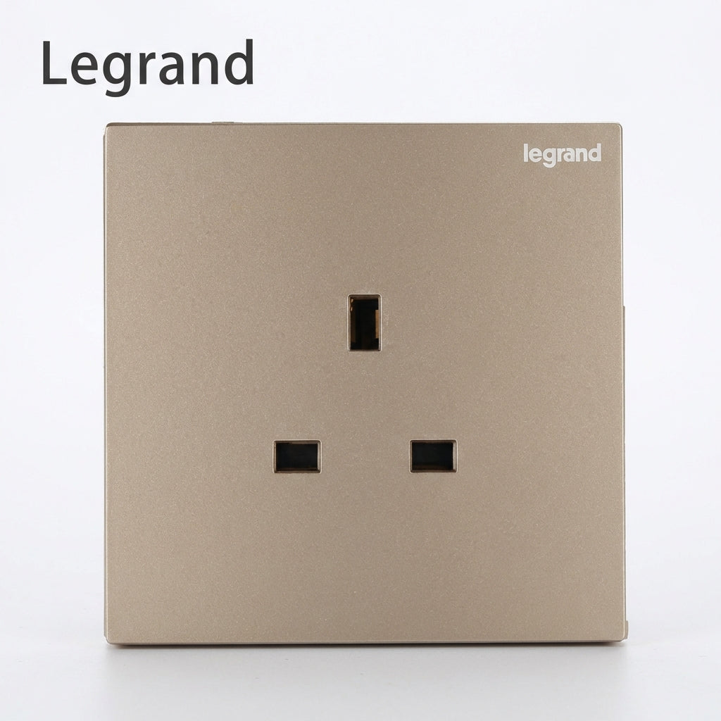 Legrand Rose Gold 13A Switched Wall Socket with USB