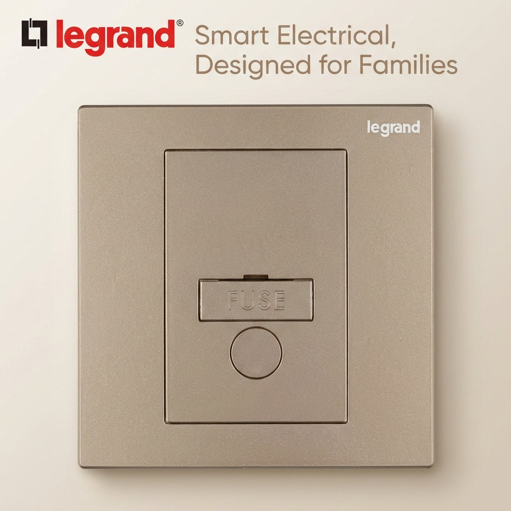 Legrand Rose Gold 13A Switched Wall Socket with USB