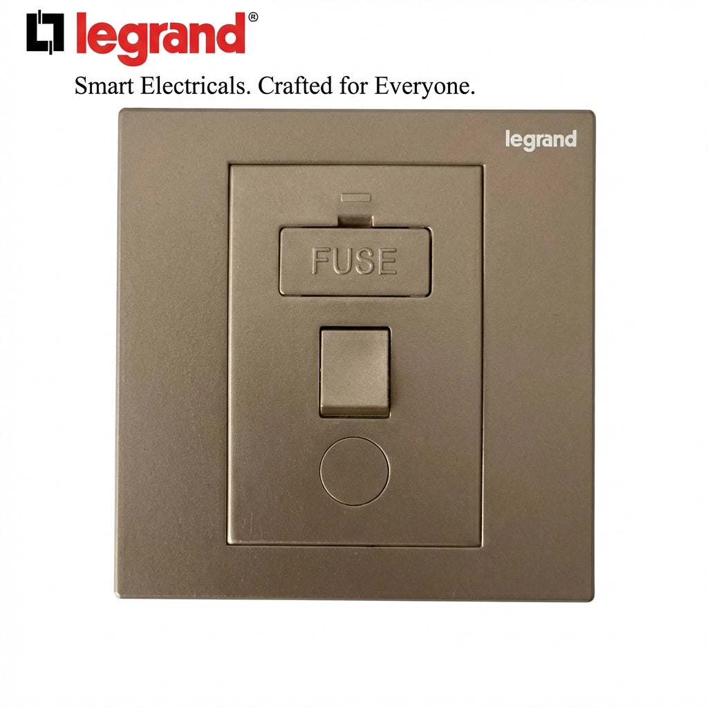 Legrand Rose Gold 13A Switched Wall Socket with USB