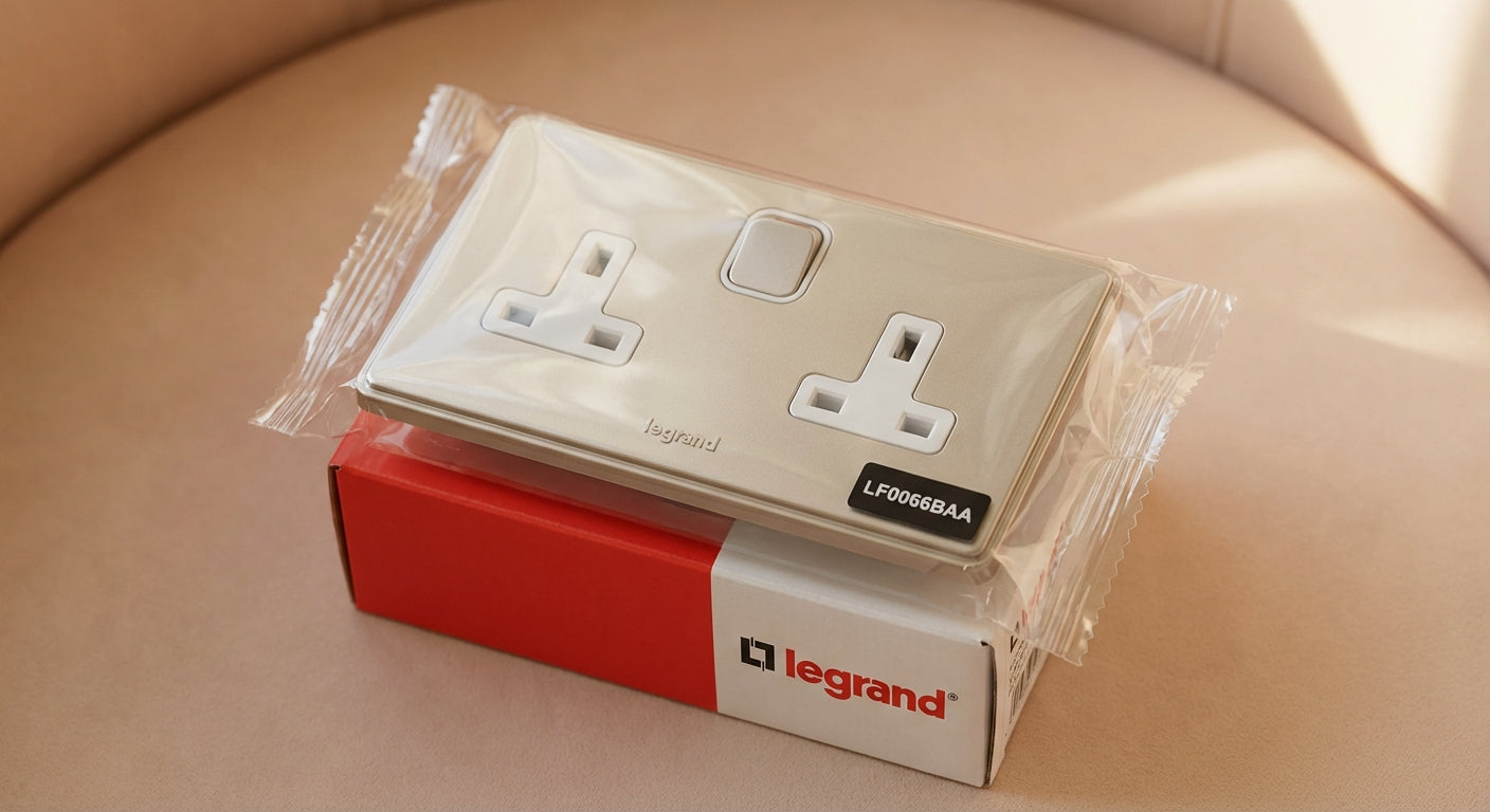 Legrand Rose Gold 13A Switched Wall Socket with USB